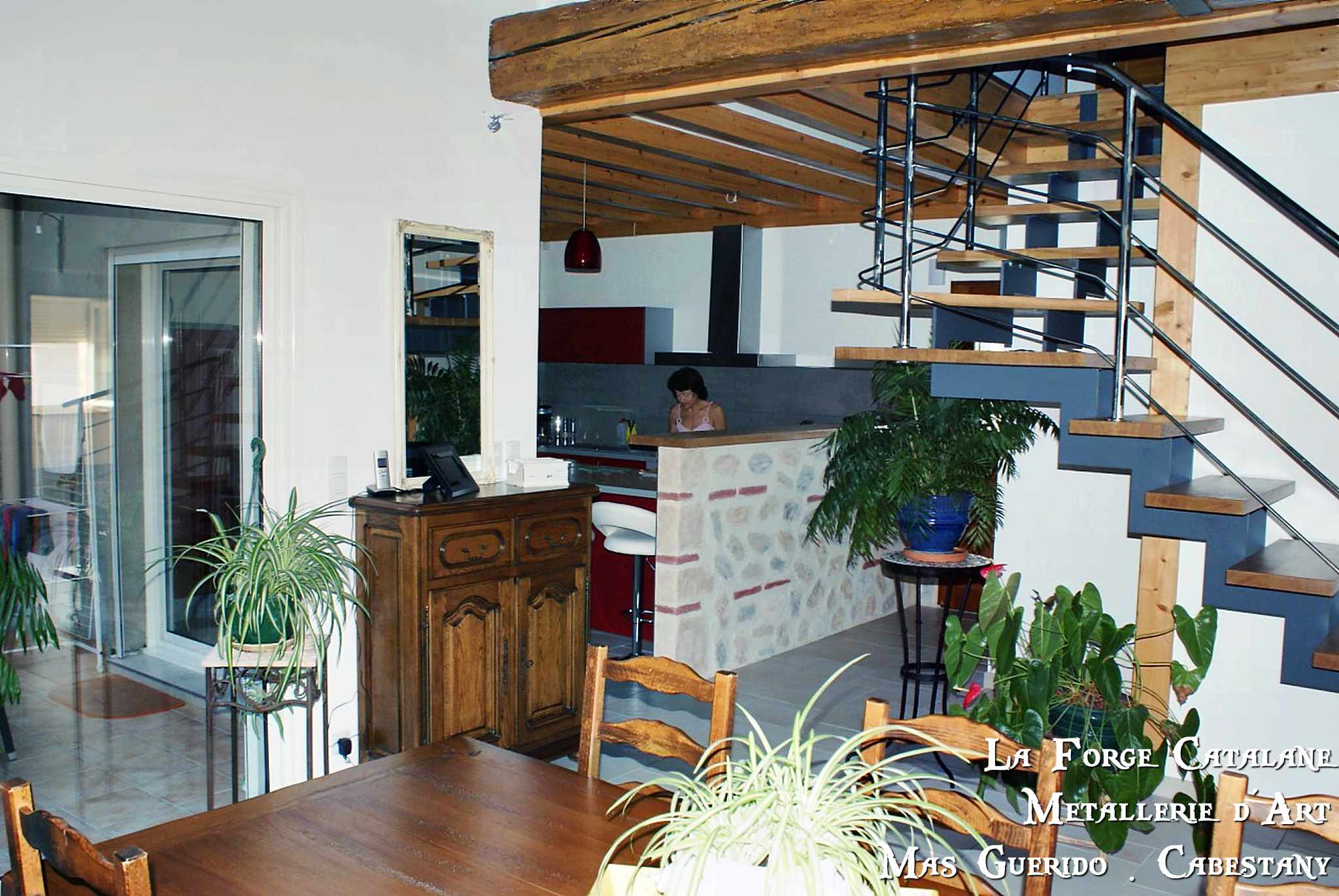 escalier limon cremaillere double decoupe laser marches bois  7 forge catalane.jpg